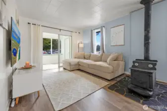 Bright, warm and cozy living space.