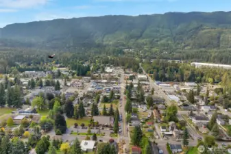 Looking west toward Downtown North Bend - 2 Blocks!