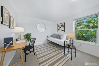 2nd bedroom with enough space to make an office and/or guest bedroom.