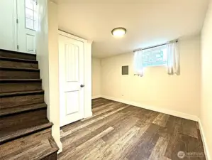 Downstairs office area