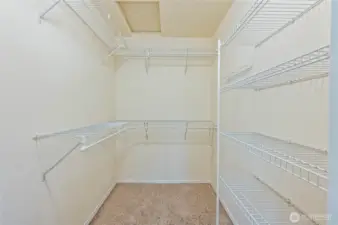 Primary closet