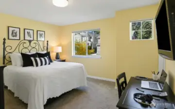 Upstairs 2nd floor bedroom #2 with a walk in closet