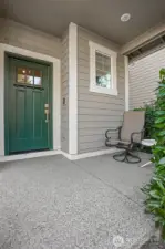 Covered front porch entry