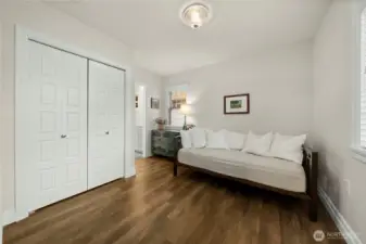 Bedroom #3 on main level connected to full bathroom