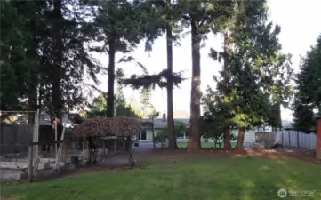 2nd back yard area looking toward house