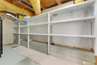 Basement storage