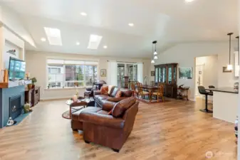 Living room filled with natural light