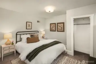 Bedroom with closet