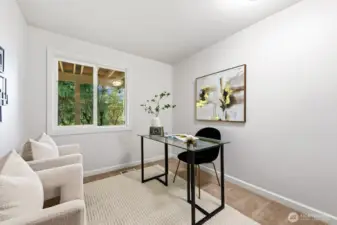 4th bedroom/office in basement