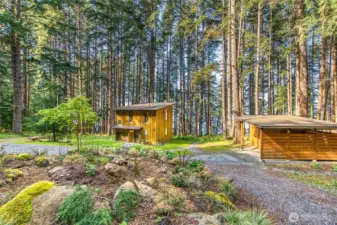 Main cabin at #104 Barn Owl  is one of two residences on the property. Additional homes are possible on 15 acres.