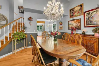 Formal Dining (originally it was a Living Room) - Opens to 2nd Dining Room & to the Oak Staircase