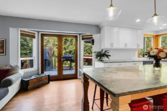 French Doors leading to the Mainfloor Deck