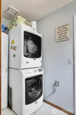 Mainfloor Laundry Room by Downstairs Staircase