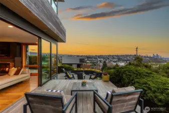 Sliding doors seamlessly connect indoor and outdoor living and entertaining