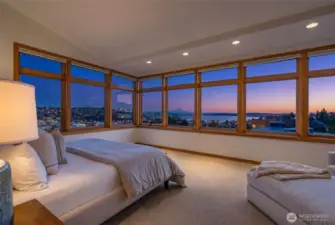Watch incredible sunsets and sunrises from the south and east facing windows