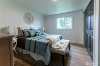 Plenty of room for a comfortable bedroom environment.