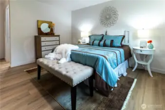 Big enough room to walk around.