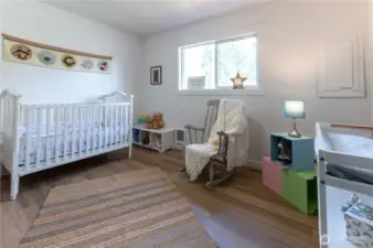 Front bedroom is ready for your personal touch.