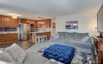 Living Room and kitchen view