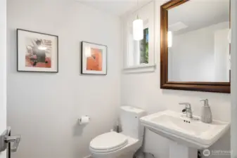 main-floor powder room