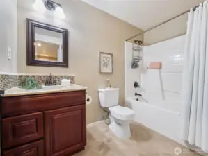 Full bathroom off the bonus room.