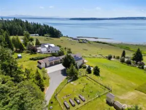The fenced Orchard is fully fenced with a gate.  Those Solar Panels will save you money!
