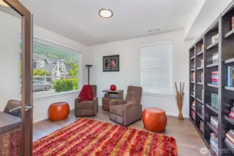 Spacious office located just off the entry—ideal for working from home or creating a quiet retreat.
