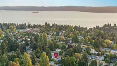 Ariel View-Across the Puget Sound