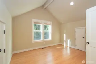 2nd finished bonus room with access to attic area for extra storage.