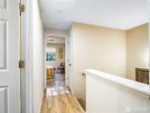 The second bedroom is down the hall towards the back of the home
