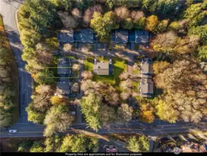 This small condo community feels like a cozy neighborhood