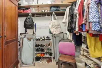 Primary walk-in closet