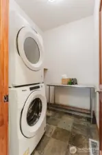 The laundry is located on the main level for ease of access.