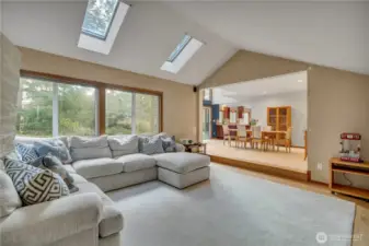 Large Family room off the dining/kitchen