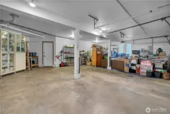 over 690 sq. ft. garage is larger than some 3 car garages! Plenty of room for a shop.