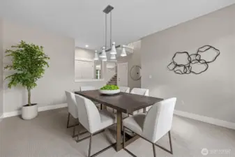 Dining/bonus room adjacent to foyer.