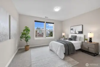 Bedroom #3: Comfortable secondary bedroom with ample natural light and closet space, perfect for guests, home office, or everyday living.