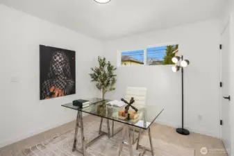 First floor bedroom is great for guests or home office