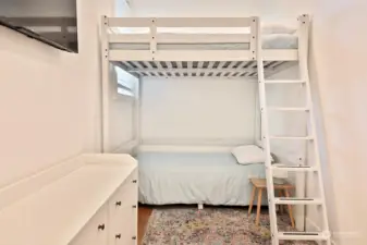This room is 15 X 7 ft (105 sq ft.). Bamboo floors. There is no closet in this room.  It is permitted, however, is not yet reflected on Island County assessor documents. Refer to building permit (number is in 'broker only' remarks).