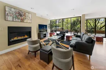 4th Floor community room with access to terrace.