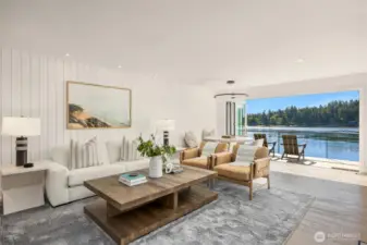 Family room off the kitchen.