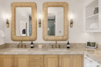 Primary bathroom has it all and more!