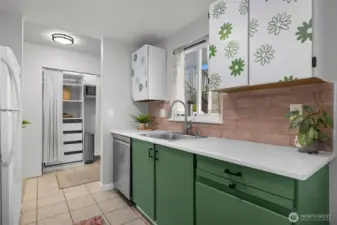 View of the pantry/mudroom area