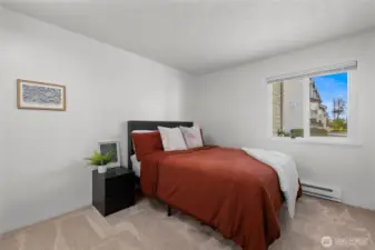 2nd bedroom with room for a King bed. (Queen bed is pictured)