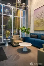 Another view of the Cedar Street entrance lobby.