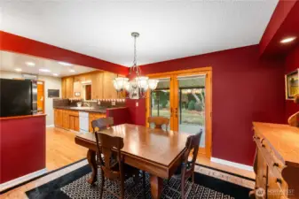 spacious dining area