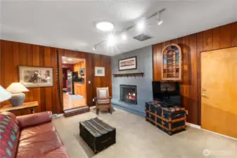Another living area with fireplace