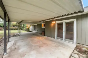 Large covered patio