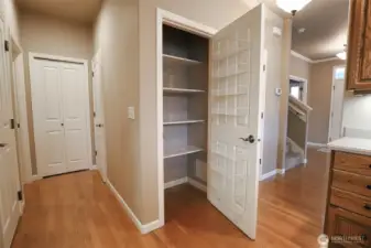 Pantry and hallway