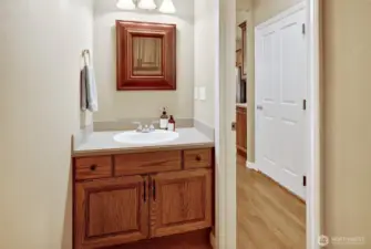 Main floor half bath